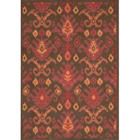 NOURISON Vista Area Rug Collection Brown 5 Ft X 7 Ft Rectangle 99446137944